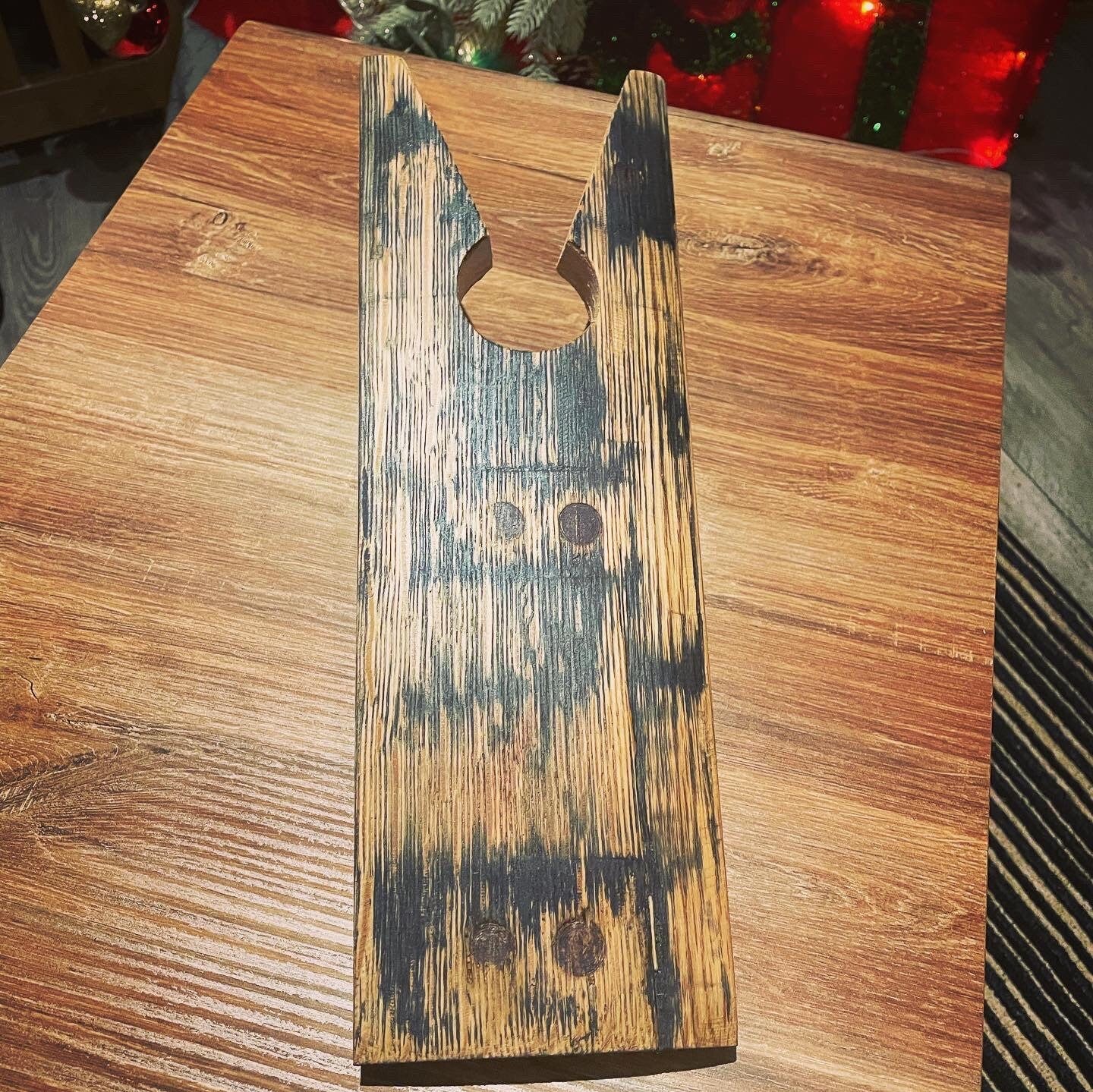 Whisky barrel stave Boot Jack / boot remover