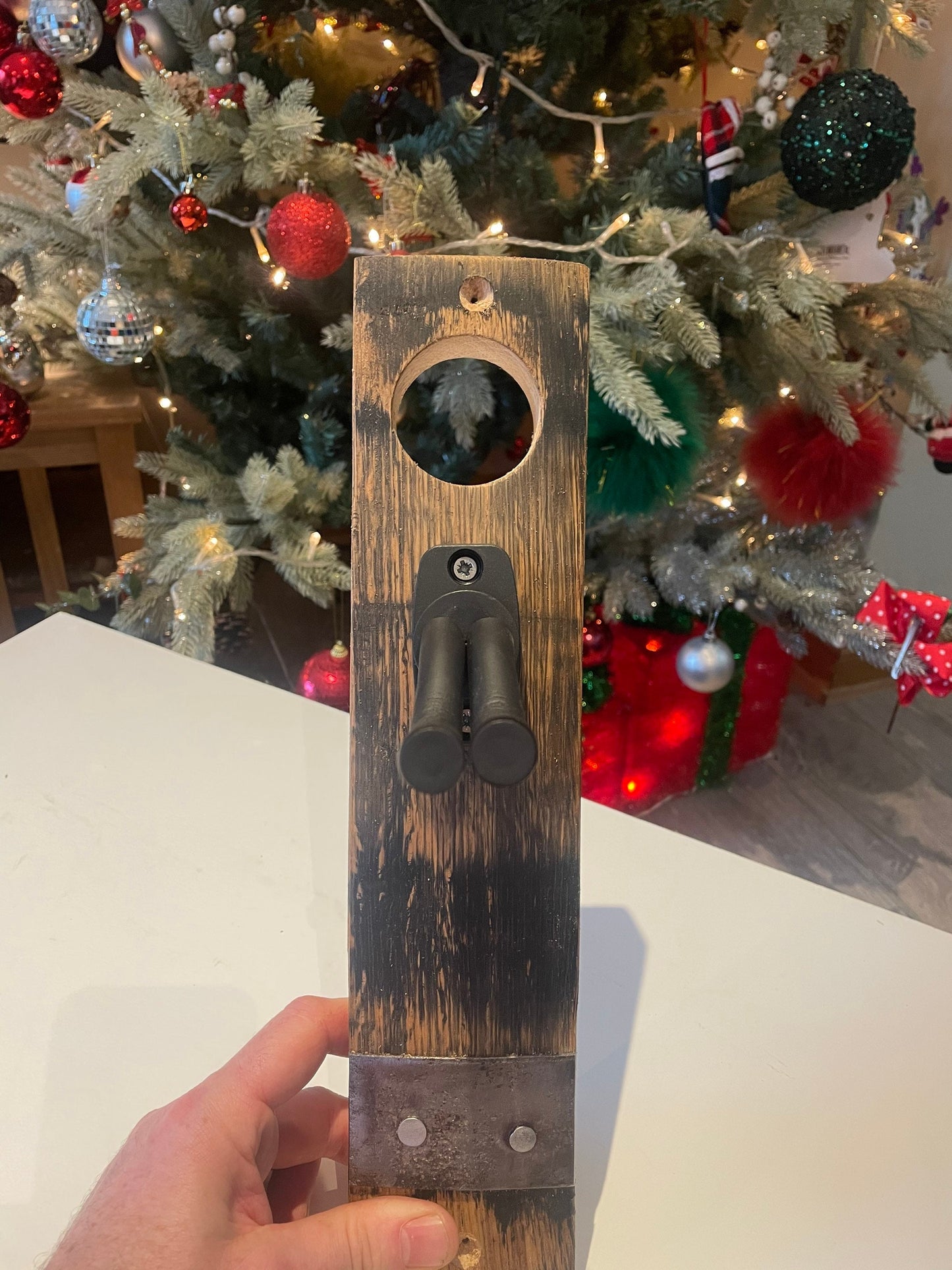 Whisky barrel stave Guitar hook / hanger
