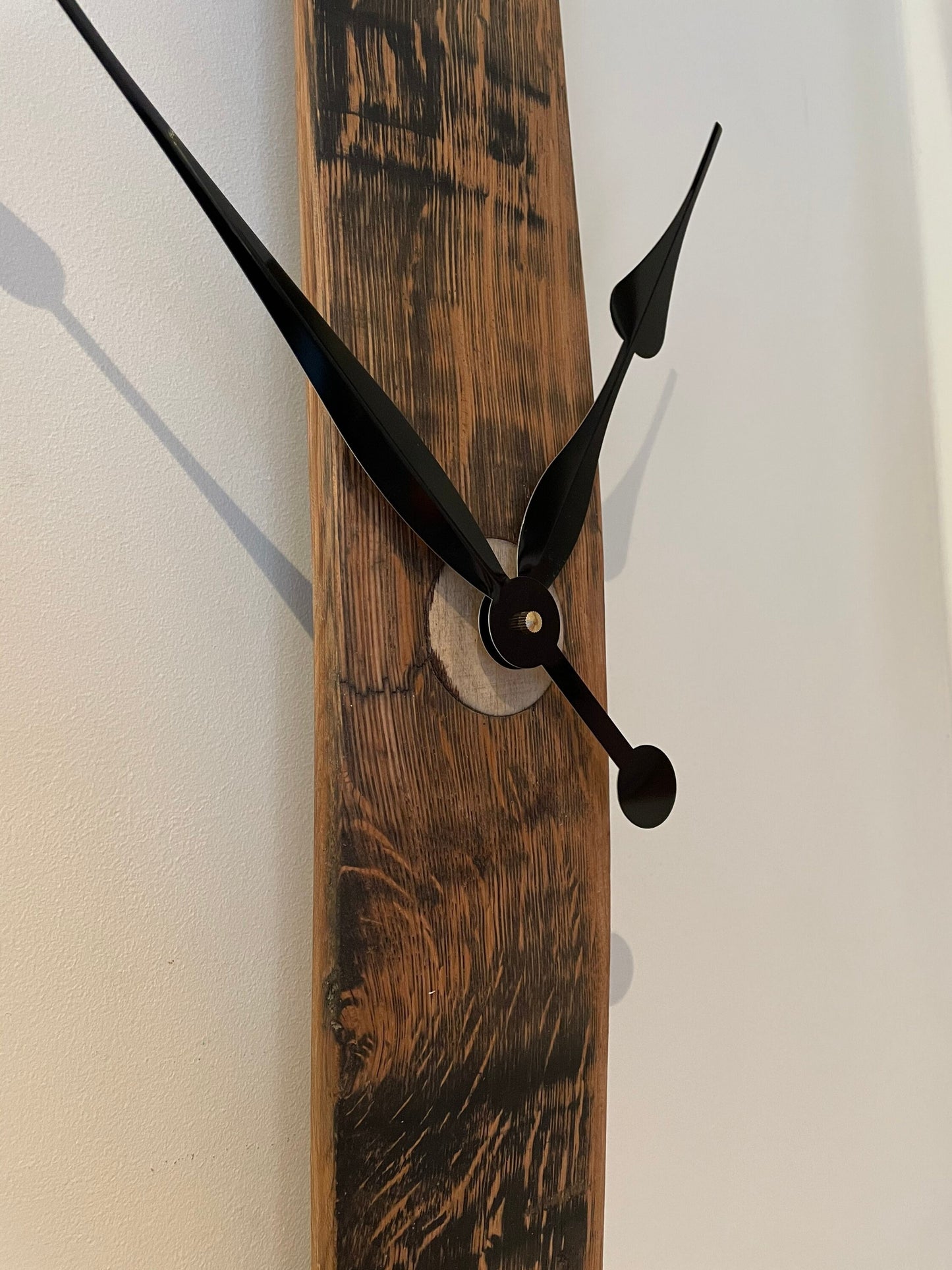Whisky barrel stave clock