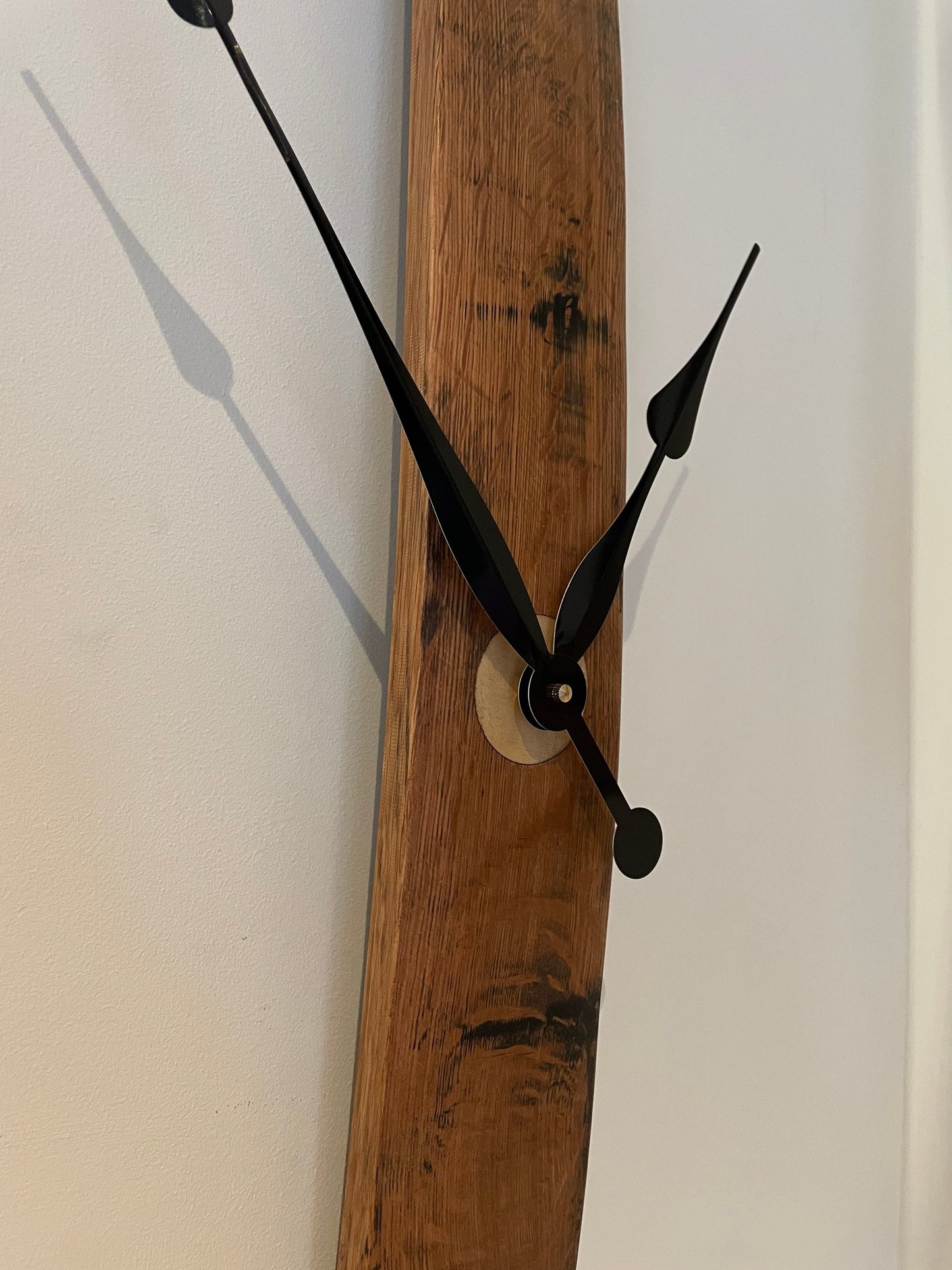 Whisky barrel stave clock