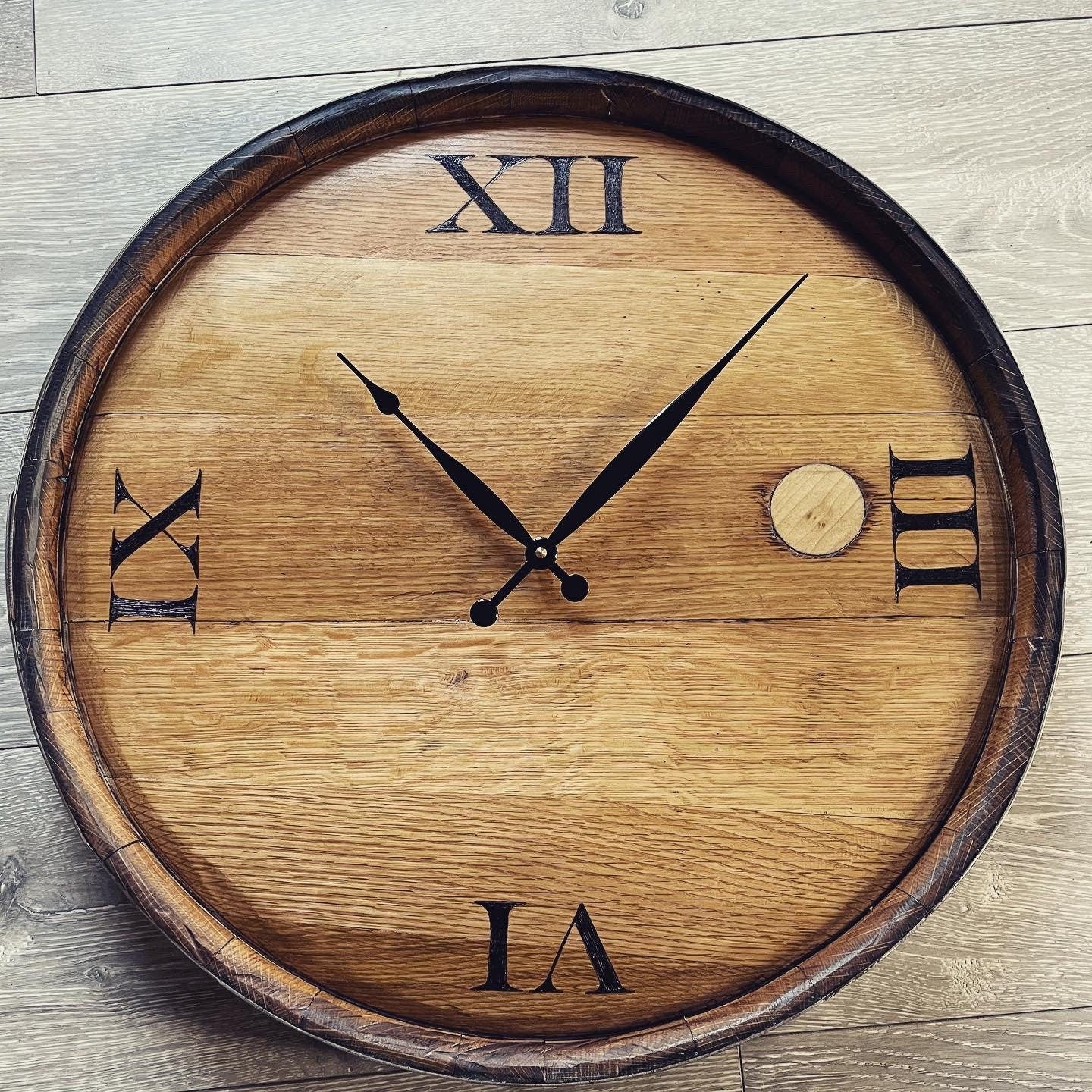 Whisky Barrel top clock