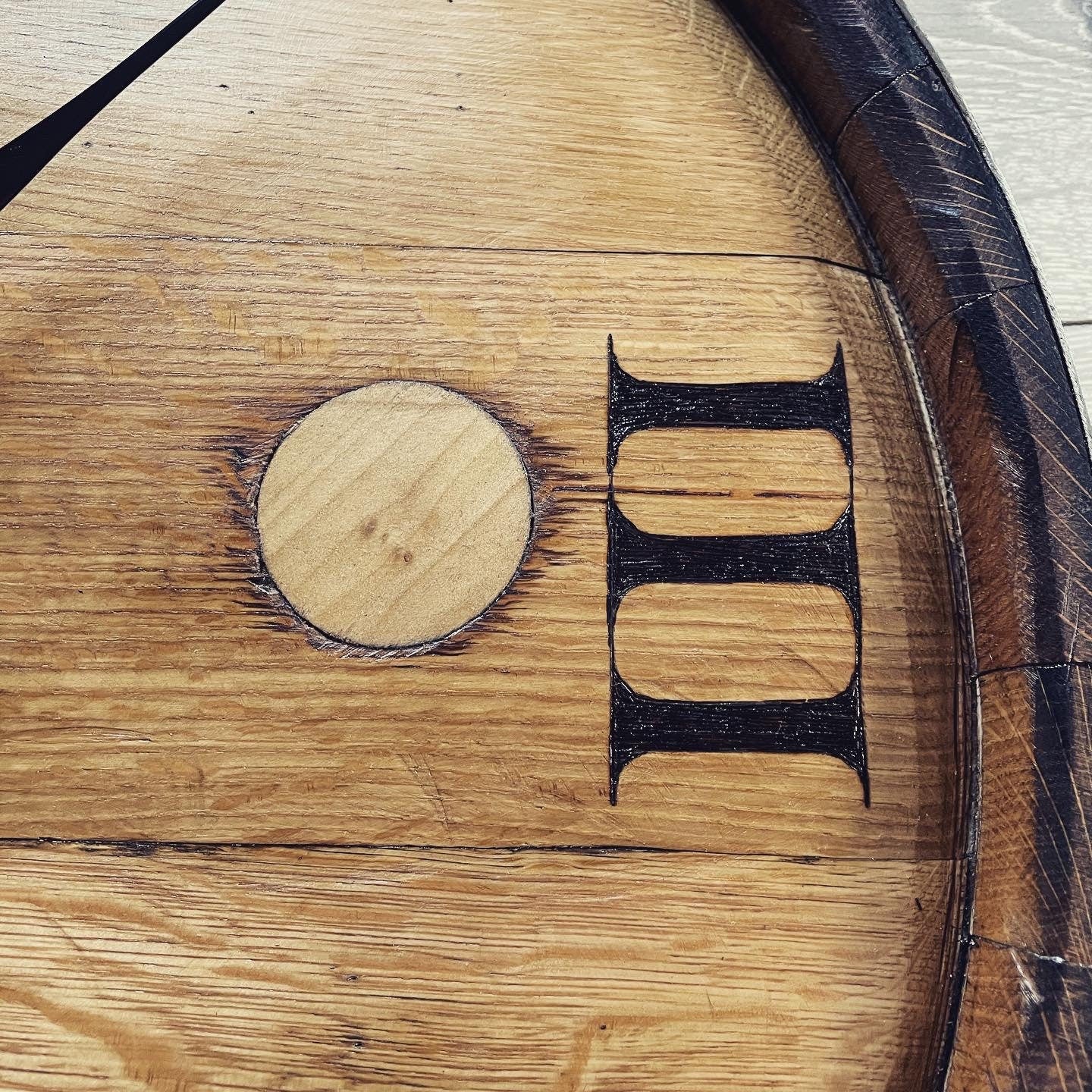 Whisky Barrel top clock