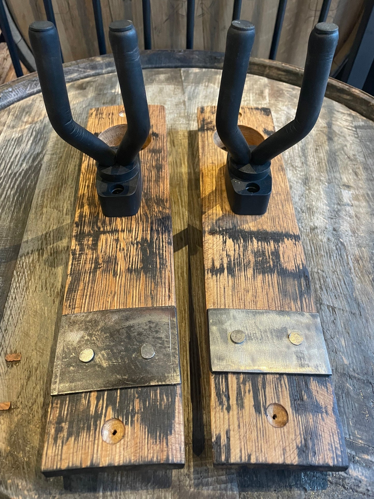 Whisky barrel stave Guitar hook / hanger