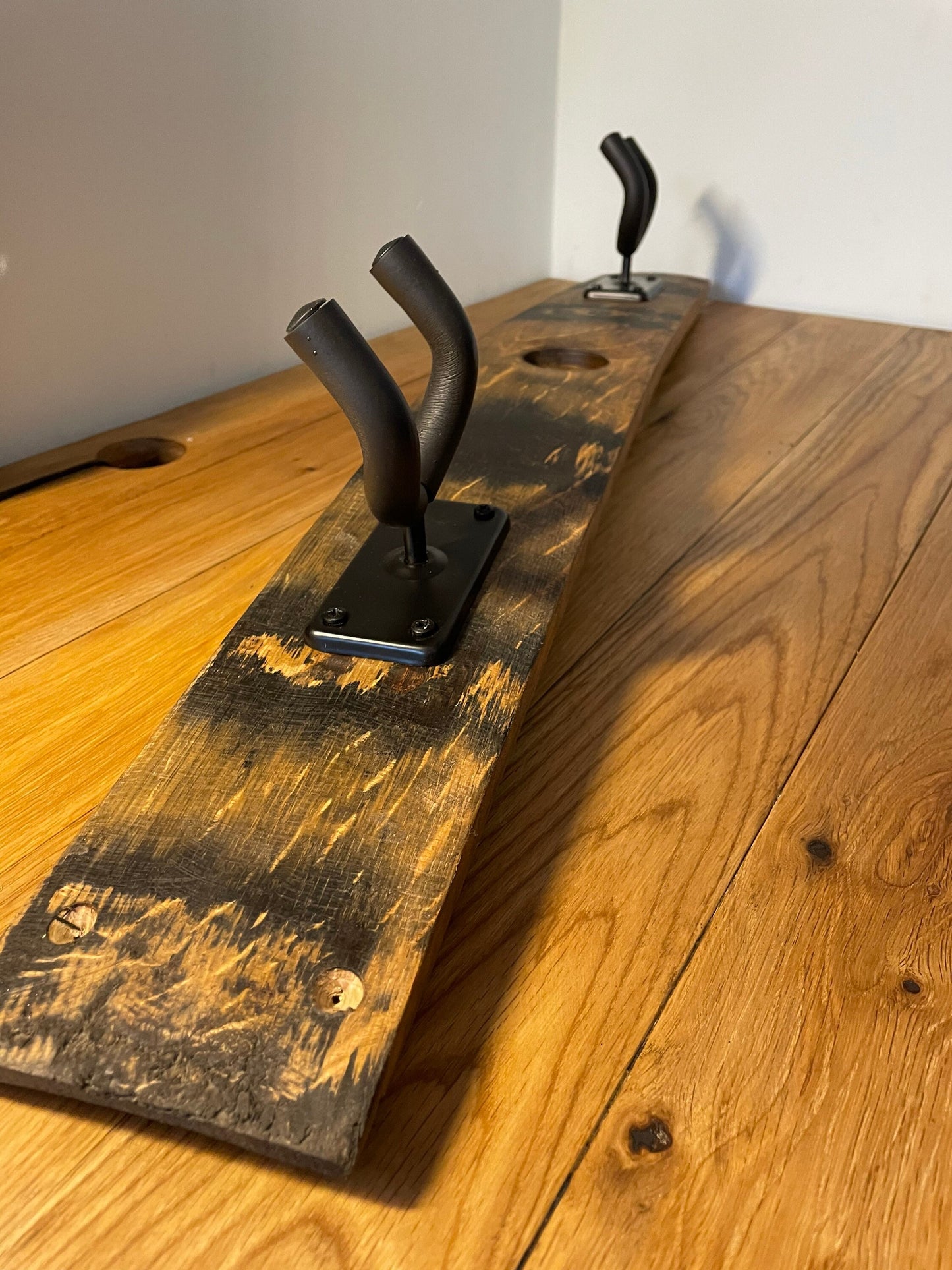 Whisky barrel stave Guitar hanger / paddle hanger
