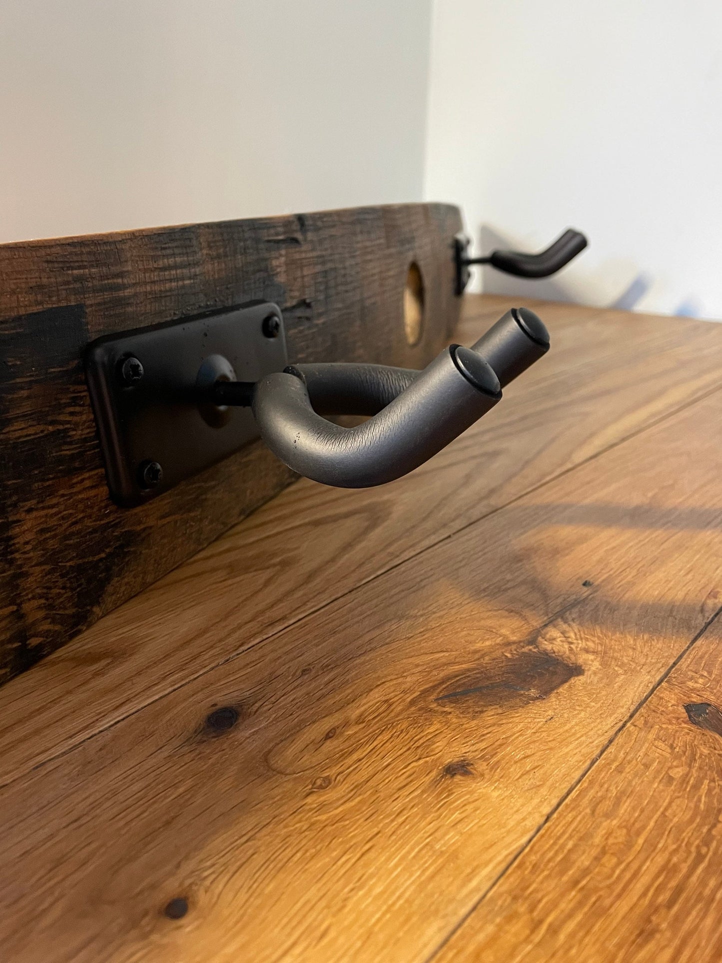 Whisky barrel stave Guitar hanger / paddle hanger