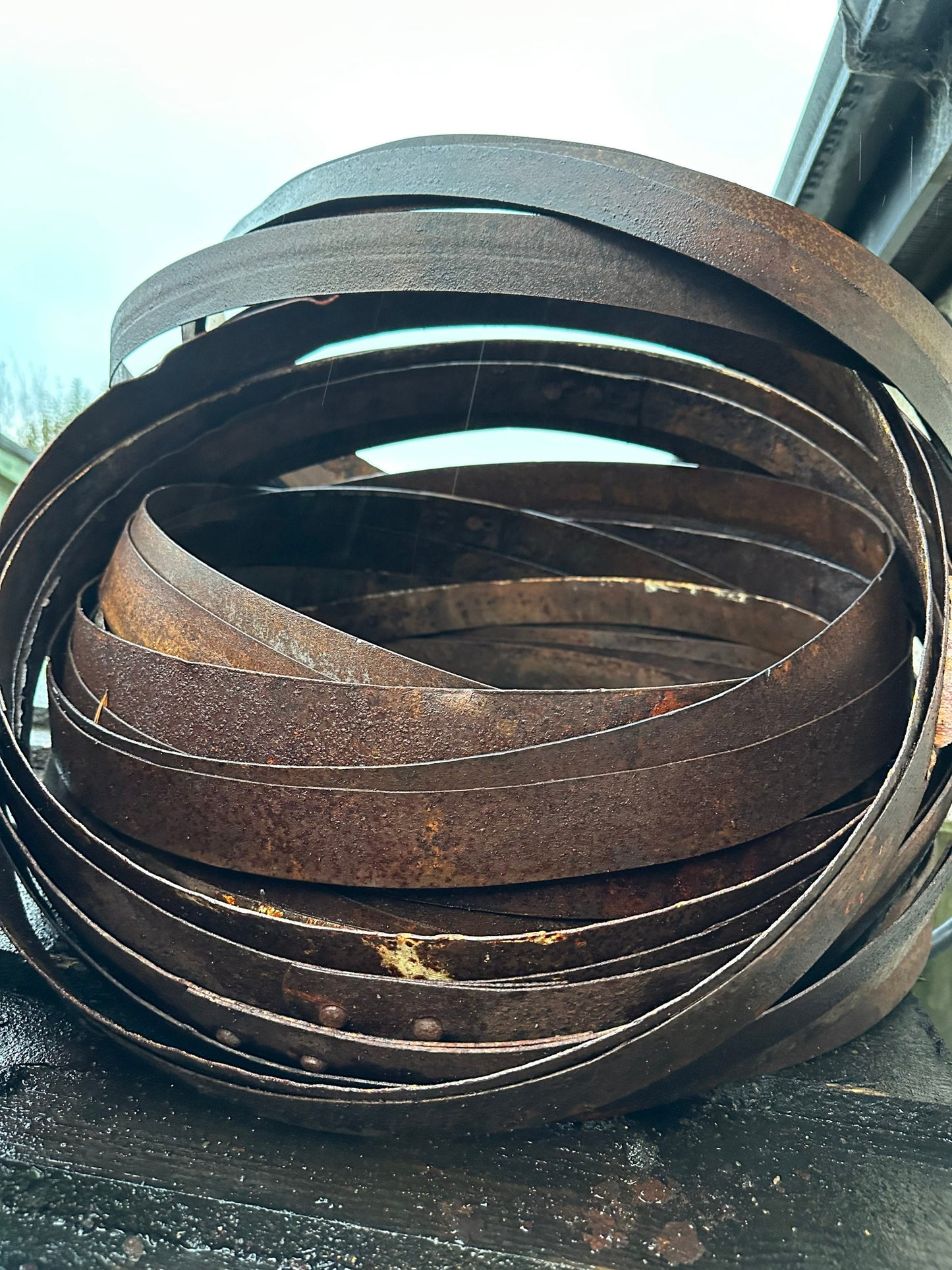 Whisky barrel hoop , barrel ring , metal whisky barrel band