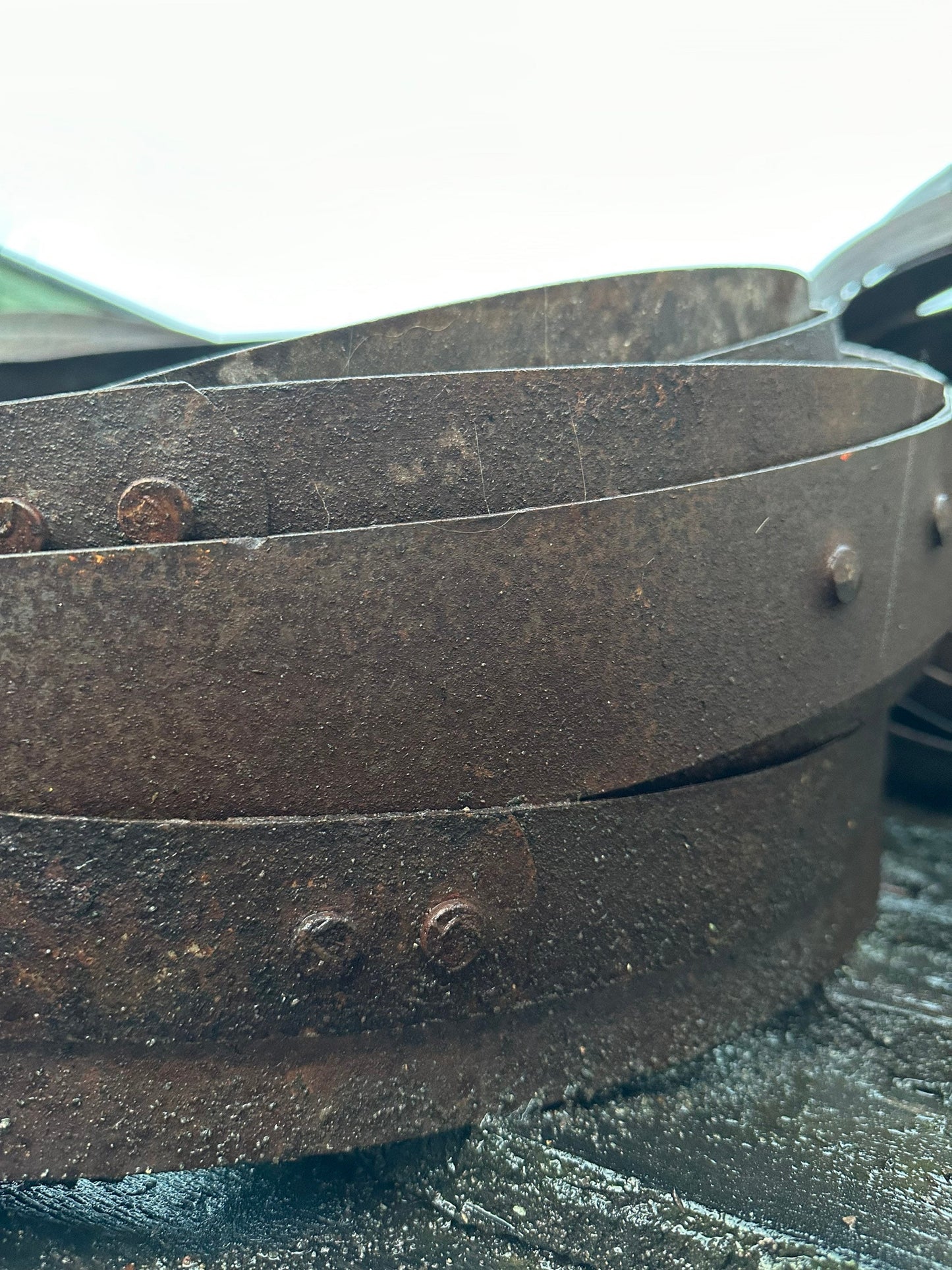 Whisky barrel hoop , barrel ring , metal whisky barrel band