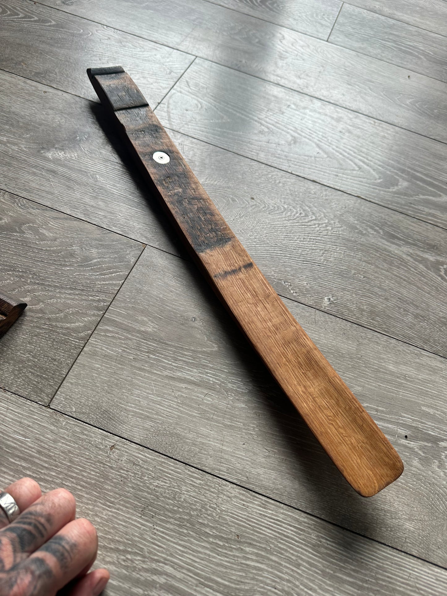 Handmade Whisky Barrel Shoe Horn | Reclaimed Oak | Magnetic Holder | Scottish Gift | Whisky Lover Gift | Luxury Wooden Shoe Horn