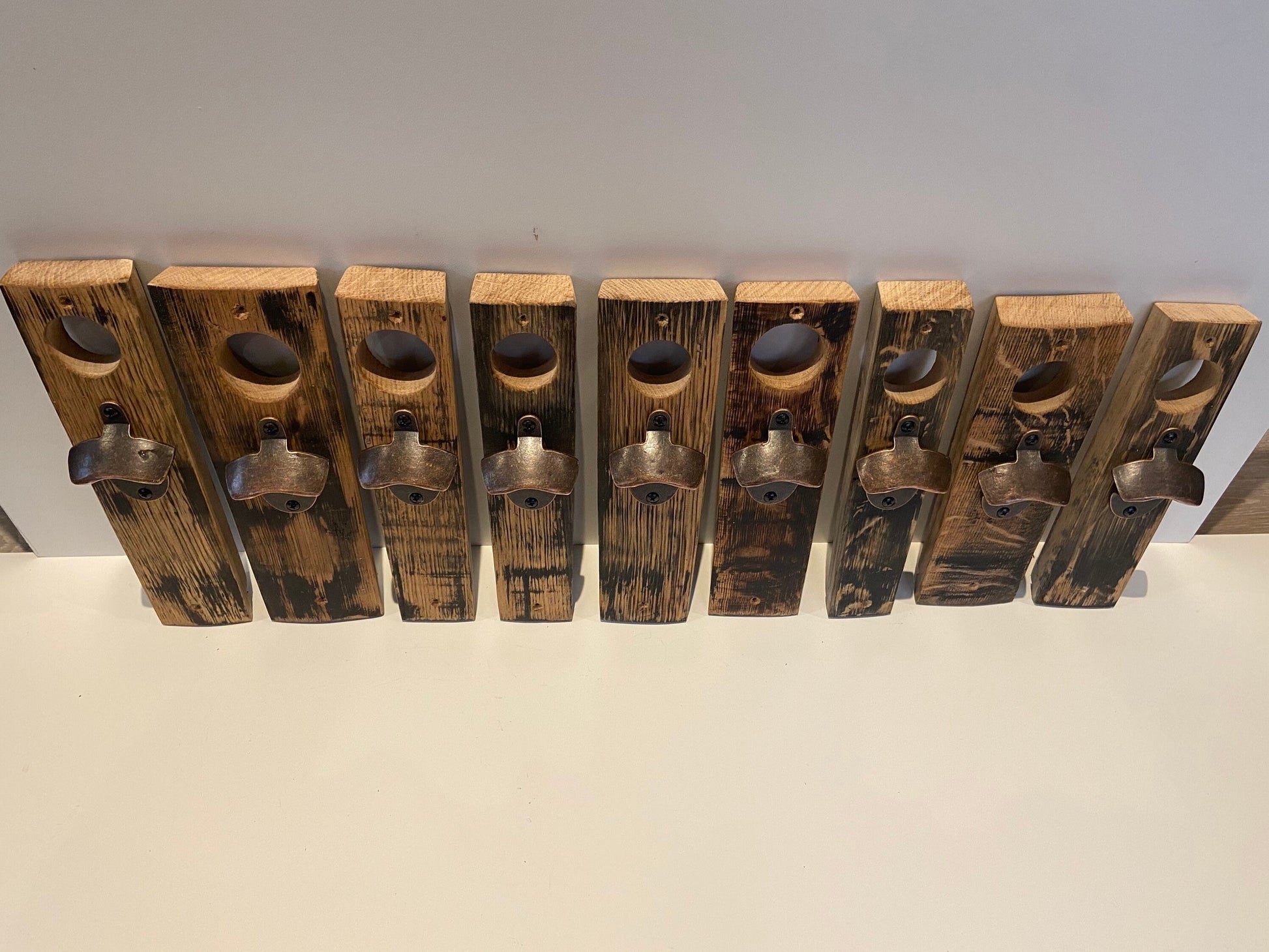 Whisky stave bottle opener