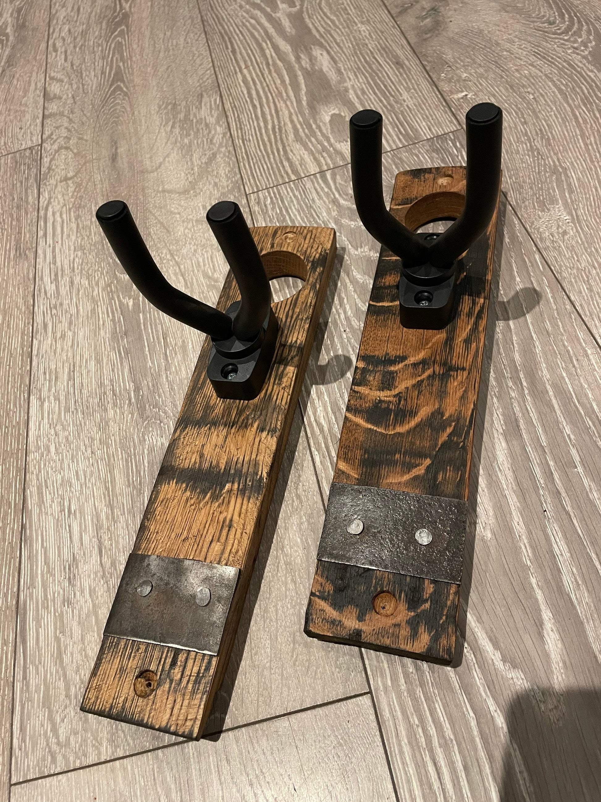 Whisky barrel Canoe / kayak paddle holder